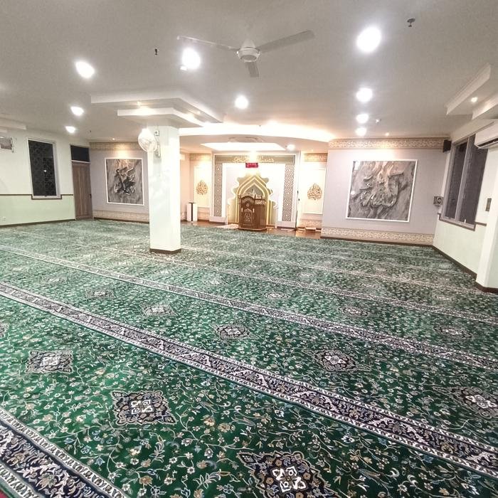 Karpet Masjid Pola Hijau